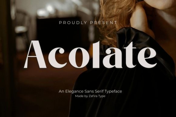 Acolate: A Modern Sans Serif for Designers