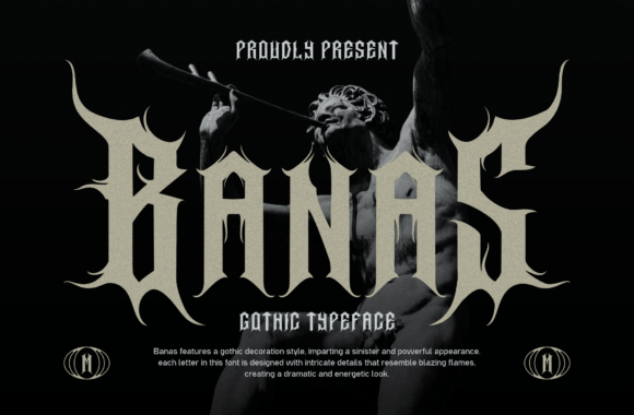 Banas: A Blackletter Font with Fiery Charm