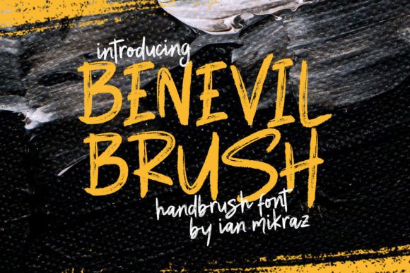 Benevil Brush: A Vibrant Font for Creative Campaigns