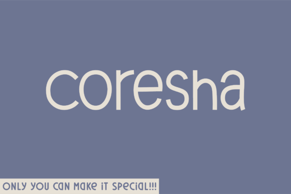 Coresha: A Handwritten Font for Creative Projects