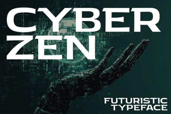 Cyber Zen: A Futuristic Font for Modern Design
