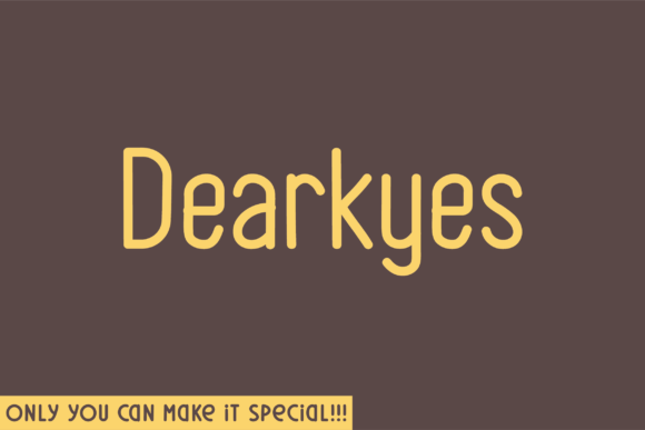 Dearkyes Rounded: A Handwritten Font for Editorial Design