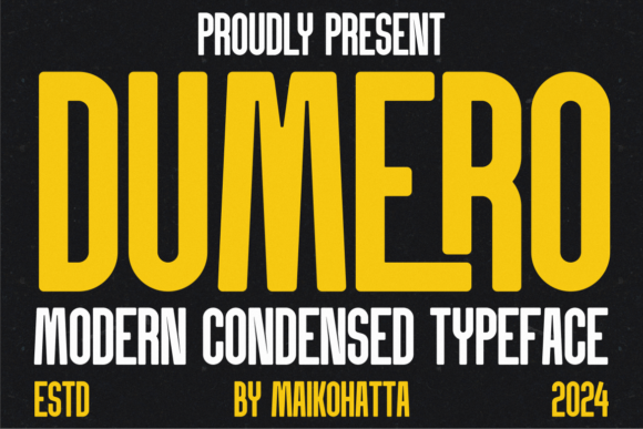 Dumero: A Modern Sans Serif for Bold Design