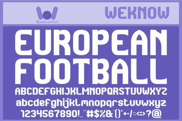 European Football Font for Bold Branding
