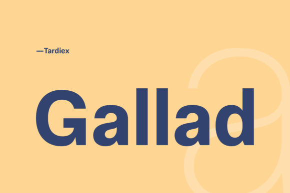 Gallad Font: Modern Sans Serif for Web Design