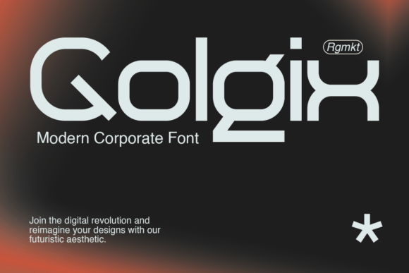 Golgix: A Modern Corporate Font for Editorial Design