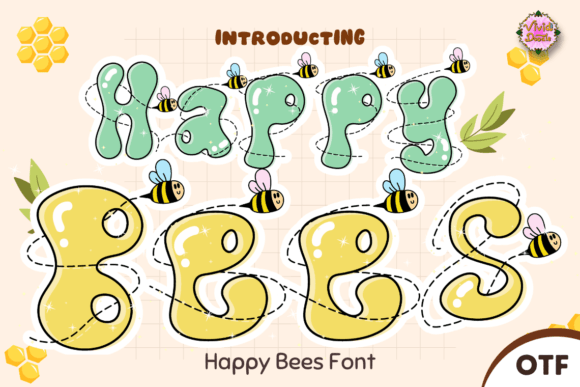 Happy Bees Font for Creative Brands