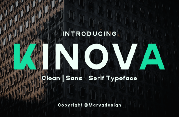 Kinova: A Modern Font for Creative Makers