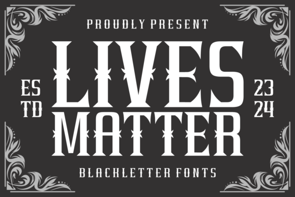 Lives Matter Font for Web Design