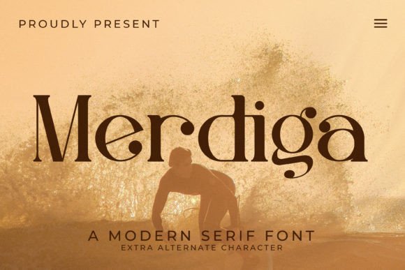 Merdiga: A Serif Font for Elegant Design