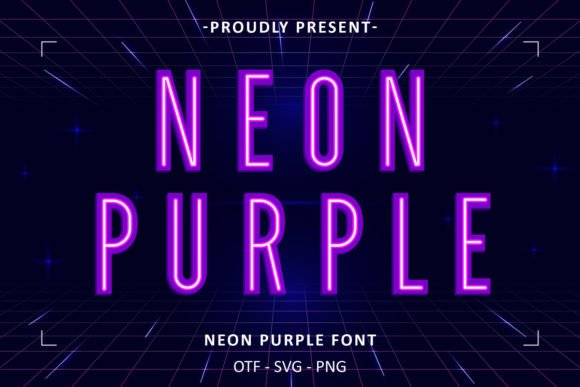 Neon Purple Font for Creative Projects