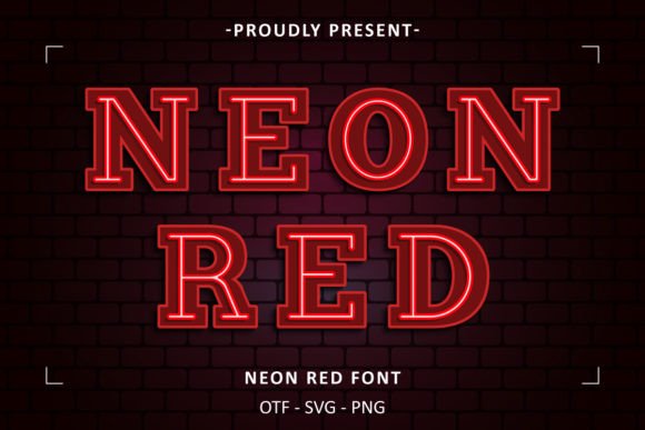 Neon Red Font: A Bold Choice for Business Branding