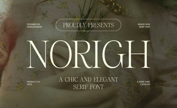 Norigh: A Luxurious Serif Font for Editorial Design