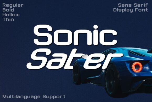 Sonic Saber: A Modern Font for Elegant Design