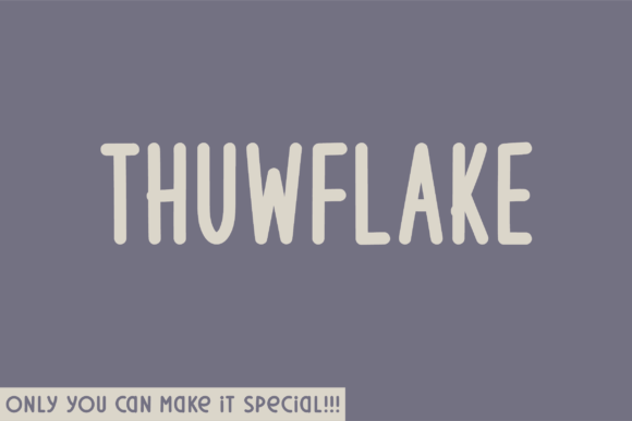 Thuwflake Rounded: A Handwritten Font for Web Design