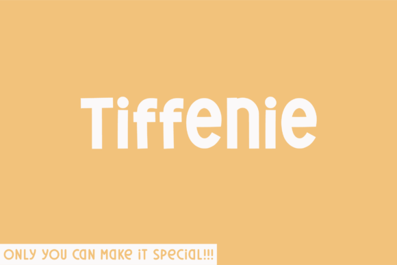 Tiffenie: A Handwritten Font for Creative Projects